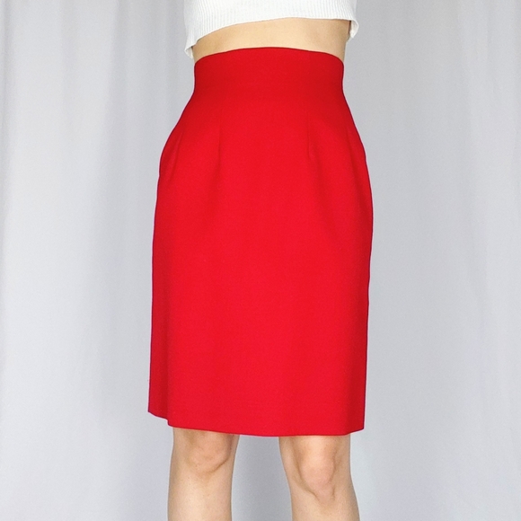 red sequin mini skirt